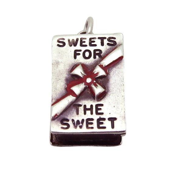 Vintage Sterling Silver Sweets for the Sweet Box of Chocolates Charm 1940s-1950s - Picture 1 of 4